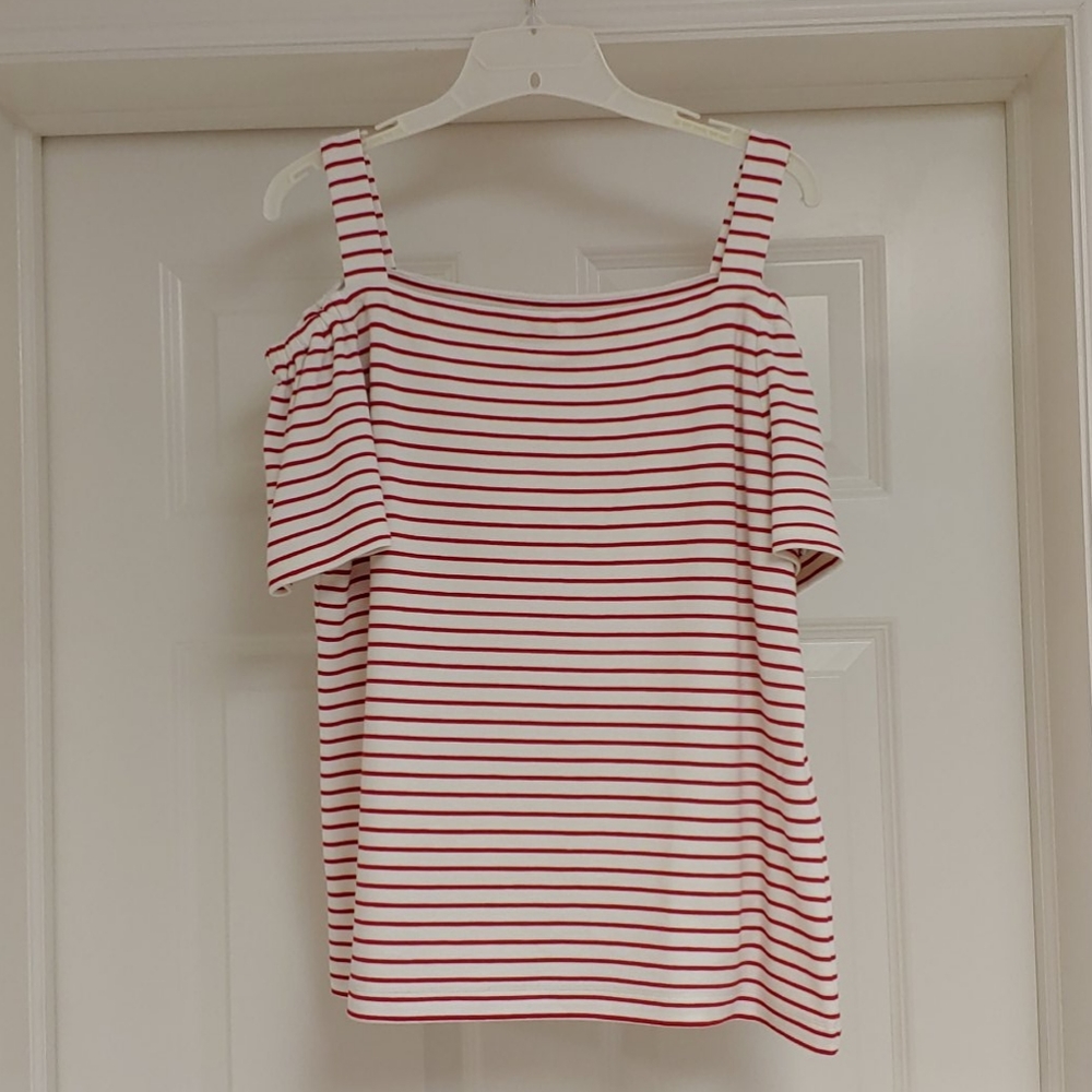 Ann Taylor cold shoulder top